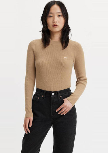 Levi Strauss Pullover A071900170 17 | CREW RIB SWEATER TRAVERTINE